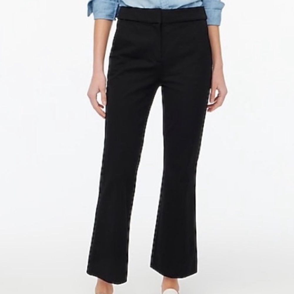 J.Crew Kelsey Kickout Pant Cotton Flare Pant Antique Navy Sz6T NWT IN‎ PACKAGING